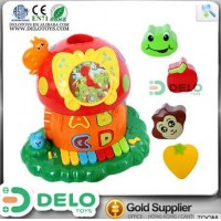 El ms vendido 2015 hecho en china juguete de plstico para beb sonajeros con luces y animales multifuncional DE0010015
