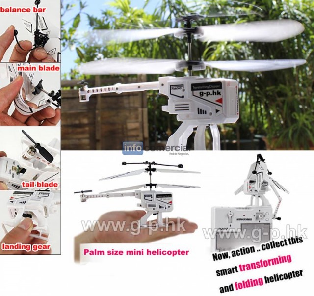 3.5 CH mini palm size IR Folding Copter with Gyro
