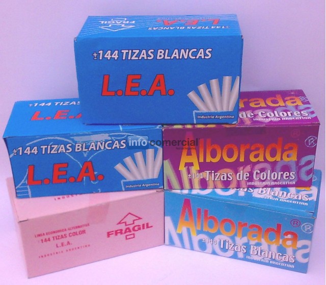 Tizas LEA Blanca y Color